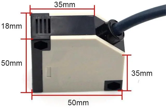 Alt view image 2 of 5 - 1pc Infrared Diffuse Reflection Switch Sensor Induction Switch E3JK-DS30M1 Distance of 30CM Adjustable 12V 24V