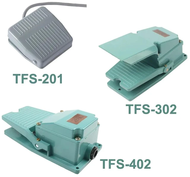 Alt view image 2 of 6 - 1pc TFS-201 TFS-302 TFS-402 Foot Switch Pedal Switch 15A AC 380V AC 250V 50HZ(TFS-302)