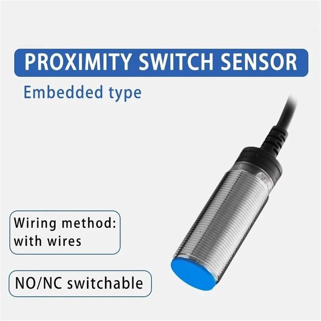Alt view image 3 of 5 - 1pc M18 Inductive Proximity Switch Sensor Flush 10-30V AC90-250V NPN PNP NO NC Output(NPN NC)