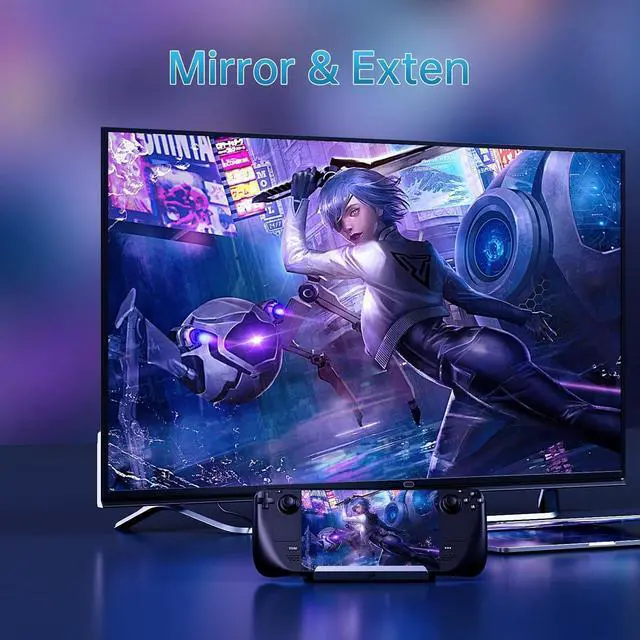 Alt view image 7 of 7 - Docking Staion for Steam Deck/ROG Ally/Legion Go,10 in 1 Double Fan Steam Deck Dock.1000Mbps Ethernet,3.0 PD100W Charging,HDMI 2.0 4K@60Hz.6 USB Port. SD/TF Double Card Slot Steam Deck Dock.