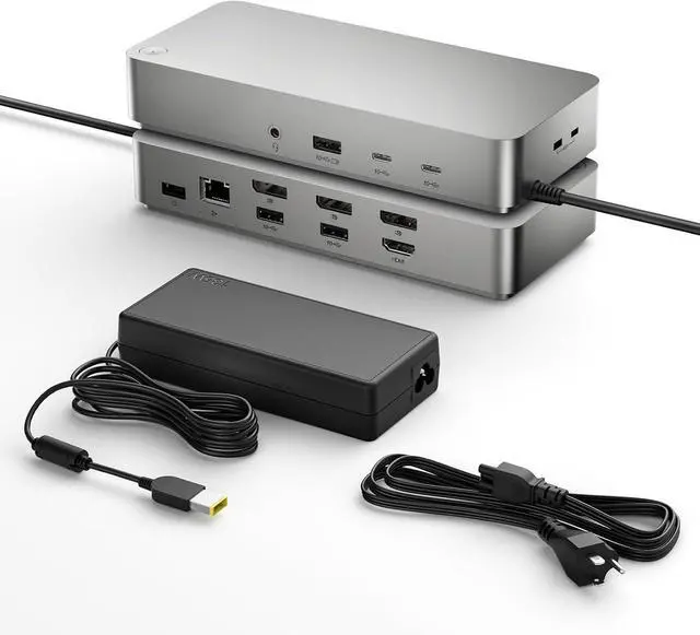 Main image of Laptop Docking Station(12-in-1), for Thunderbolt 4, USB 4, or USB-C Systems, 92W Charging for Laptop, 40 Gbps Data Transfer, Single 8K, Quad 4K Display, Ethernet, Compatible with Windows, MacOS