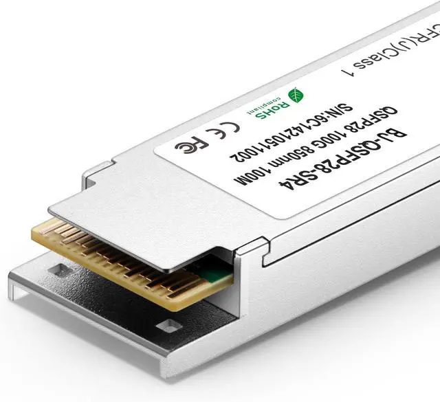 Alt view image 4 of 6 - 100GBASE-SR4 QSFP28 Module MTP/MPO MultiMode Transceiver,100G QSFP28 Transceiver Module,Compatible with Mellanox MMA1B00-C100D(MMF,850nm,100m,DDM)
