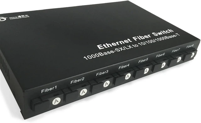Alt view image 5 of 5 - G282SB Fiber Optic Conversion Equipment Single Fiber Single Mode Gigabit 8 Optical 2 Electrical transceiver, 20