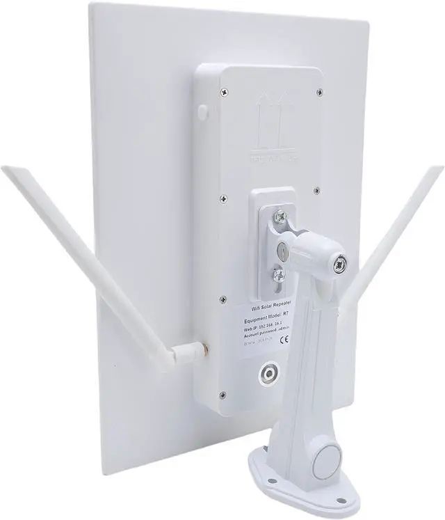 Alt view image 7 of 7 - ASHATA 15W Solar WiFi Extender Signal Booster, 2.4GHz 5GHZ Solar WiFi Repeater Router for Outdoor Camping RV, 300Mbps, Range Up to 328FT, 15 Users, 20000mAh Battery