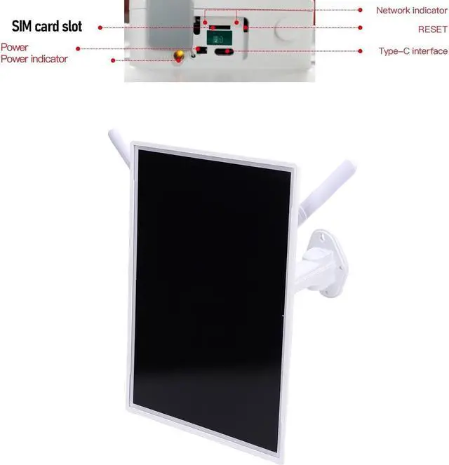 Alt view image 4 of 7 - WiFi Router, Solar Powered 4G LTE Modem Router, WiFi Extender Signal Booster, Connects up to 8 Devices, Outdoor WiFi Router, 24000mAh Battery for Camera Smartphone Laptop