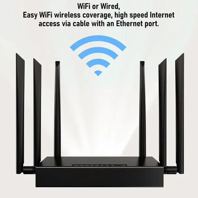 Alt view image 4 of 7 - 4G LTE Wireless Router Unlocked for B2/B4/B5/B12/B17, 300Mbps Mobile Hotspot with Antenna