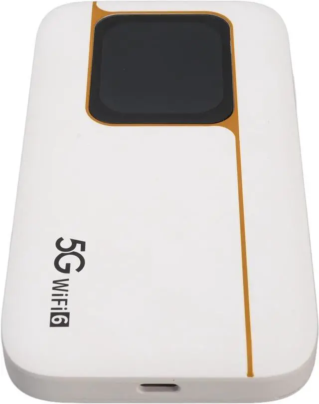 Alt view image 2 of 7 - 5G Mobile Hotspot with Ultra High Speed, 7100mAh Battery, Touch Screen, WiFi6, 16 Devices, IP67 Design for Travel, Home, Gaming with 5G NR SIM Slot