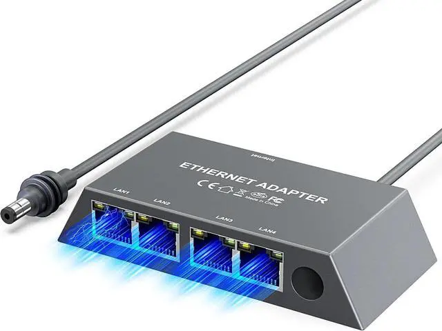 Main image of Multi Ports Starlink Gen 3/ Starlink Mini Ethernet Adapter for Wired External Network, 4 Ports Starlink Ethernet Adapter 1 to 4 [4 Devices Networked Simultaneously] - Up to 1 Gbps
