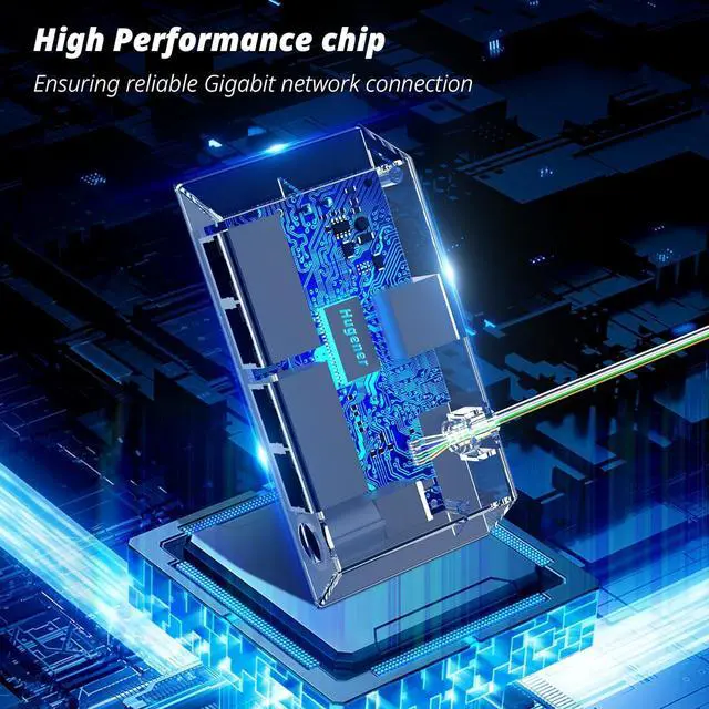 Alt view image 3 of 7 - Multi Ports Starlink Gen 3/ Starlink Mini Ethernet Adapter for Wired External Network, 4 Ports Starlink Ethernet Adapter 1 to 4 [4 Devices Networked Simultaneously] - Up to 1 Gbps