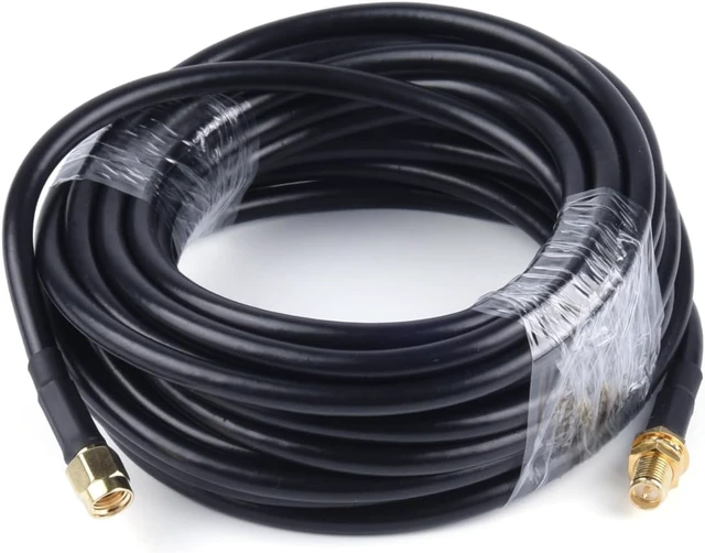Alt view image 6 of 7 - Yagi WiFi Antenna 2.4G 25dBi with RP-SMA Connector, with 15M Cable