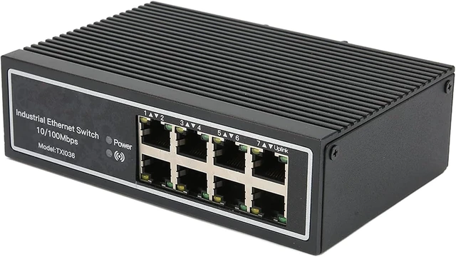 Main image of 8 Port Ethernet Switch with Wide Temp Range