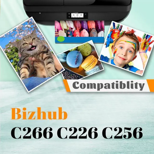 Alt view image 2 of 7 - Compatible for Konica Minolta DR215 LU215 Drum Unit Replacement for Bizhub C266 C226 C256 Printer 1 Black