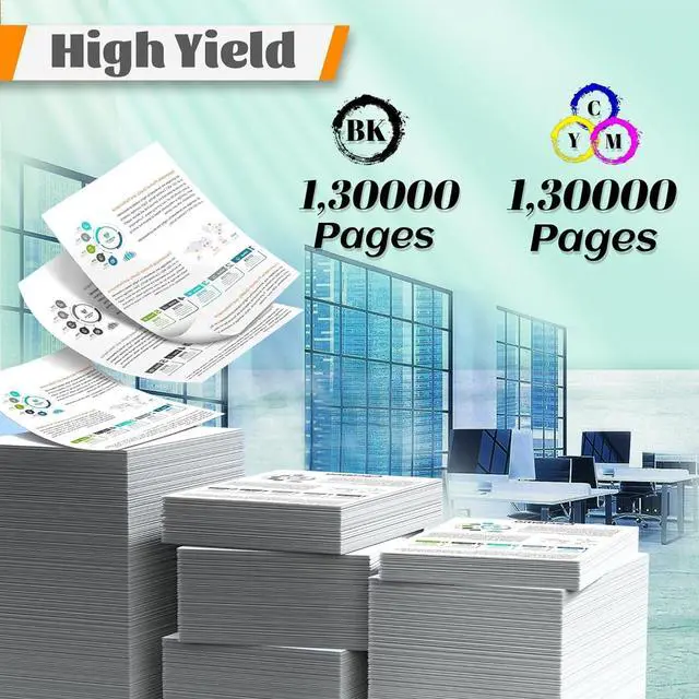 Alt view image 3 of 7 - Compatible for HP W9044MC Drum Unit Replacement for Color Laserjet Managed MFP E77822dn E77822Z E77825dn E77825Z E77830dn E77830Z Printer 1 Cyan