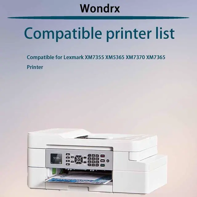 Alt view image 2 of 7 - XM7355 Imaging Drum Unit (with chip) Compatible for Lexmark XM7355 XM5365 XM7370 XM7365 Printer, High Yield 120000 Pages, Convenient to Install Eco (BK*2)