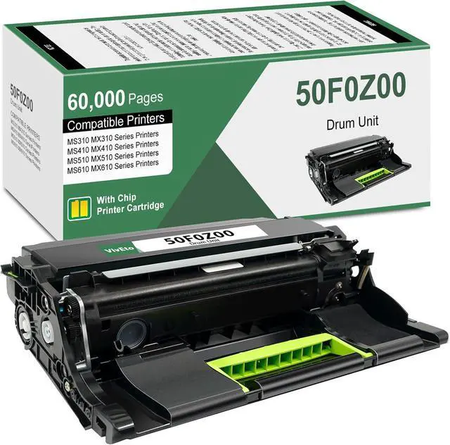 Main image of 50F0Z00 Imaging Unit (with Standard Chip) Replacement for Lexmark 50F0Z00 500Z 500ZG Drum Unit for MS310 MS410 MS510 MS610 MX310 MX410 MX510 MX610 Printers, 1 Pack Remanufactured 50F0Z00 Imaging Kit