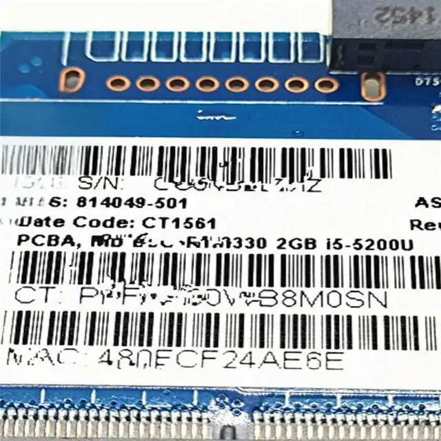 Main image of FOR 240 246 G4 14-AC TPN-I119 Main Board 817886-001 6050A2730001