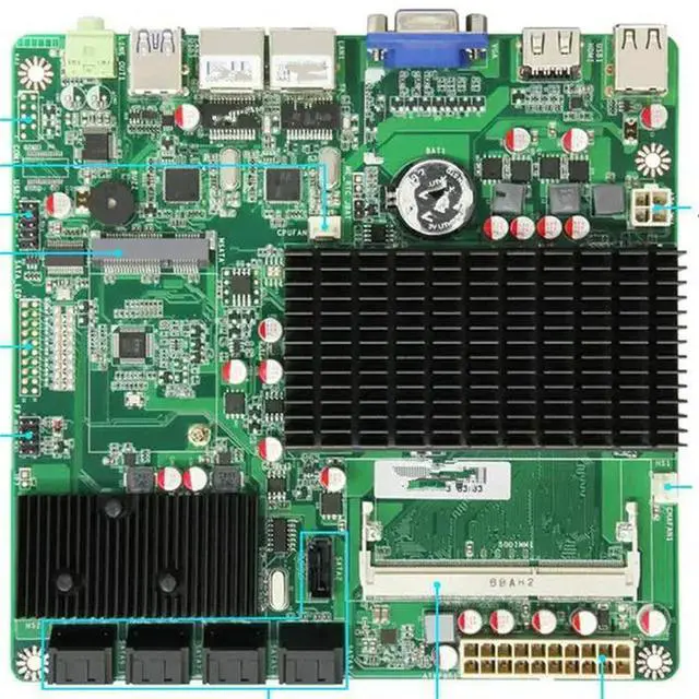 Main image of MW-NVR-J1900 Multi-disk Nas Main Board Dual Gigabit Network Port 8 Sata Interface Snail Main Board