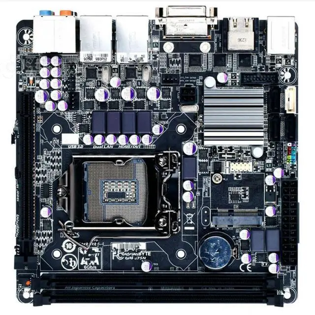Main image of FOR B75N 1155 ITX mini main board 17 * 17 dual Gigabit network interface card with wireless