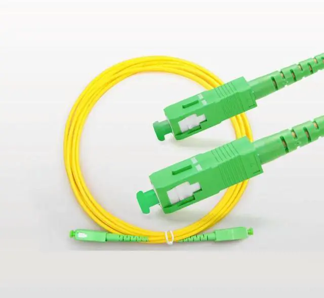 Alt view image 2 of 2 - FOR 10PCS/bag SCAPC Singlemode Simplex fiber optic patch cord SC 2.0mm or 3.0mm fiber optic jumper Cable