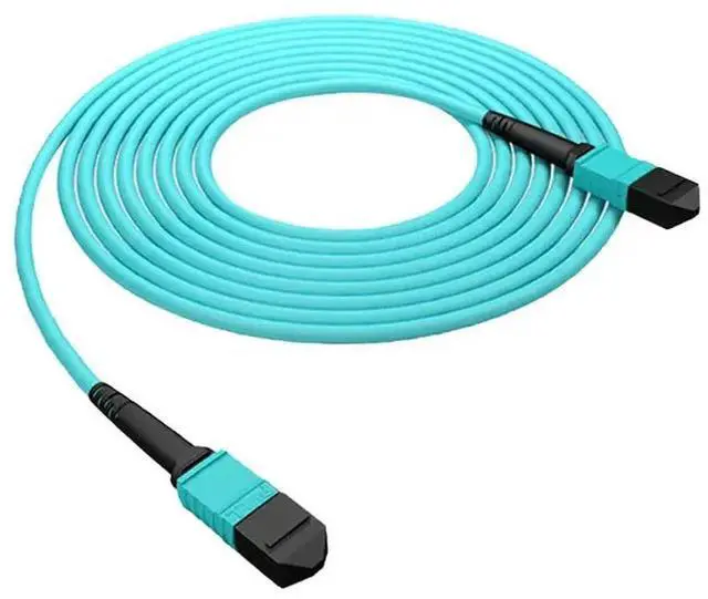 Alt view image 2 of 2 - FOR OM3 MPO-MPO eter Fiber Optic Patch Cord 12 s Fiber MPO Trunk Fiber Jumper Cable