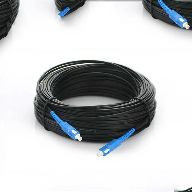 Alt view image 2 of 2 - FOR 300M Outdoor SC Simplex Drop Patch Cable SC Singlemode Simplex G657A Fiber optic patch cord fiber optic jumper Cable