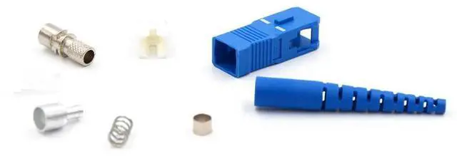 Alt view image 2 of 2 - FOR 100PCS SC UPC 0.9mm/2.0mm/3.0mm Fiber optic connector parts fiber cable connector