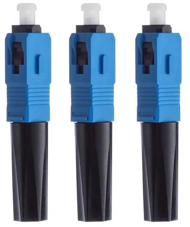 Alt view image 2 of 2 - FOR 100PCS SC UPC Type single-mode fiber optic quick connector SC 55mm Fiber Optic Fast Connector SC Connector