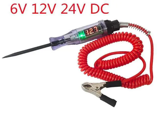 Alt view image 2 of 2 - FOR 6V 24V Car Truck Voltage Circuit Tester Auto Tools Car Diagnostic Probe Test Pen Light Bulb Electric Measuring Pen Tools