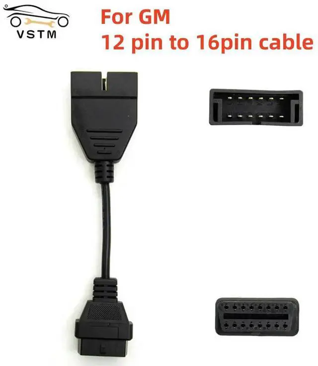 Main image of FOR For GM 12 pin Male Connector to OBD2 16 Pin Female Connector OBD2 Extension Diagnostic Cable OBD1 OBD 2 Cable OBD2 Adapter
