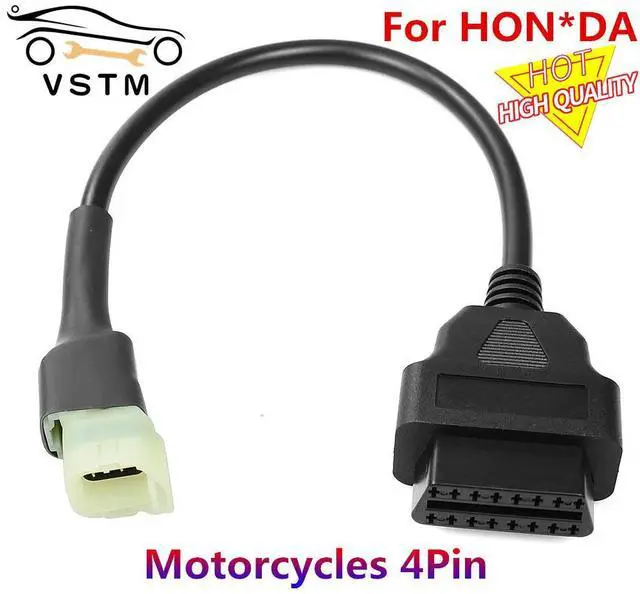 Main image of FOR 4 Pin Plug Cable OBD Motorcycle Cable Diagnostic Cable 4Pin to OBD2 16pin Adapter Motorbike Convert Connector