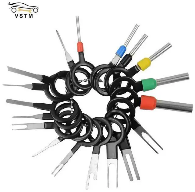 Main image of FOR Car Terminal Ejector Kit Removal Tool Wire Plug Connector Extractor Puller Release Pin Electrical Wiring Crimp Connector Pin