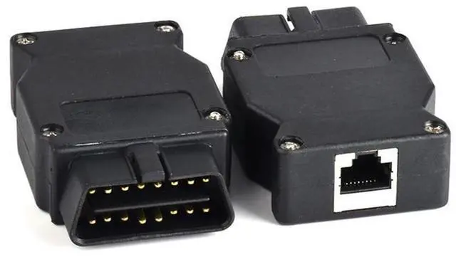 Main image of FOR OBD2 16Pin For Connector OBD Plug Adapter For Ethernet iCOM Coding For Car Connector Diagnostic Tool