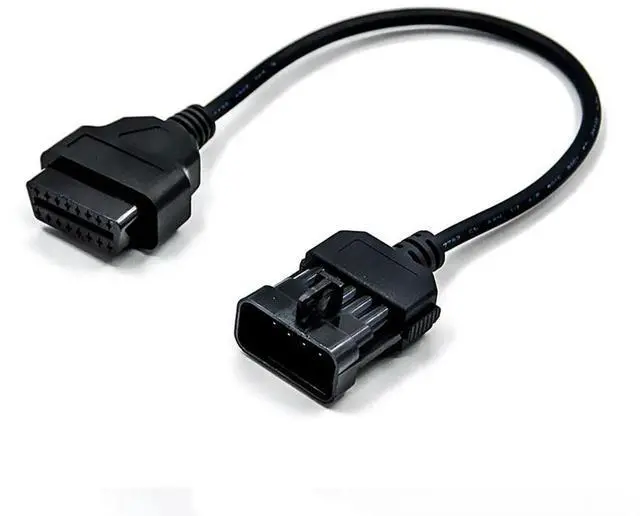 Main image of FOR 10Pin OBD OBDII Extension Cable For Connector Cable Works For Diagnostic Adapter For 10 Pin to OBDII 16 Pin