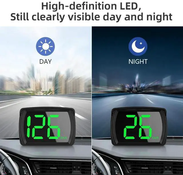 Main image of FOR Y03 Car GPS Digital Speedometer HUD Big Font Plug and Play Head Up Display KMH MPH Speed Meter Smart Auto Accessories