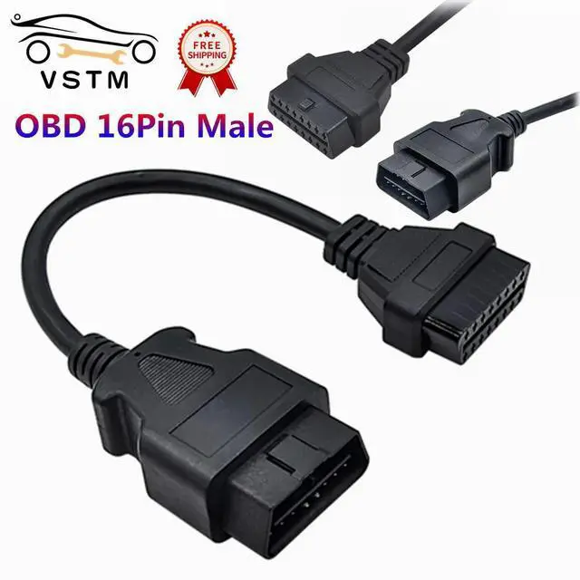 Main image of FOR OBD2 16Pin Extension Cable Connector 30cm Male To 16Pin Female extend OBD II adapter For ELM327