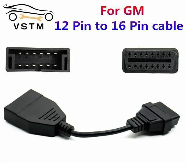 Main image of FOR GM 12Pin OBD2 Extension Cable OBD to OBD2 16Pin Connector Adapter OBD 2 OBD2 Car Diagnostic Auto Tool OBD Adapter