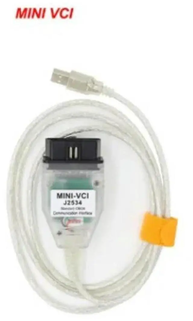 Main image of FOR MINI VCI V18.00.008 TIS OBD2 Interface FOR FTDI FT232RQ MINI-VCI J2534 OBDII OBD2 Diagnostic Cable