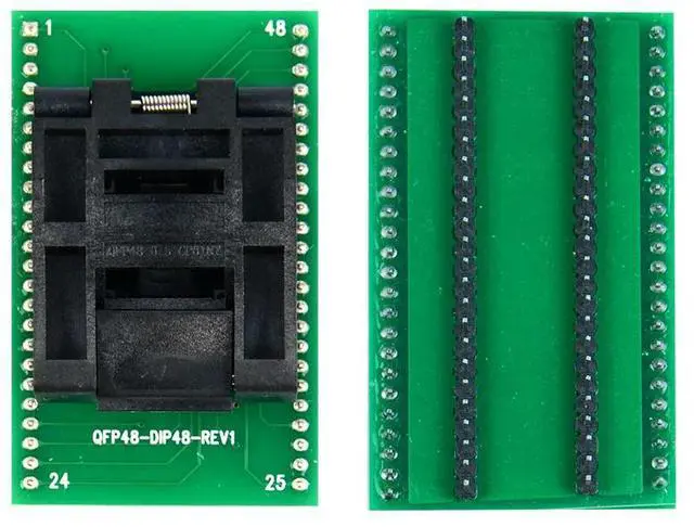 Main image of FOR QFP48 to DIP48 IC Test Socket 0.5mm Picth LQFP48 tO DIP48 Programming Adapter TQFP48 to DIP48Adapter