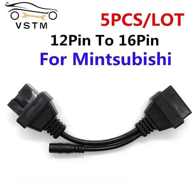 Main image of FOR 5pcs/lot For 12 Pin To 16 Pin Female OBD 2 Extension Tool Car OBD Cable For 12Pin OBD2 Connector