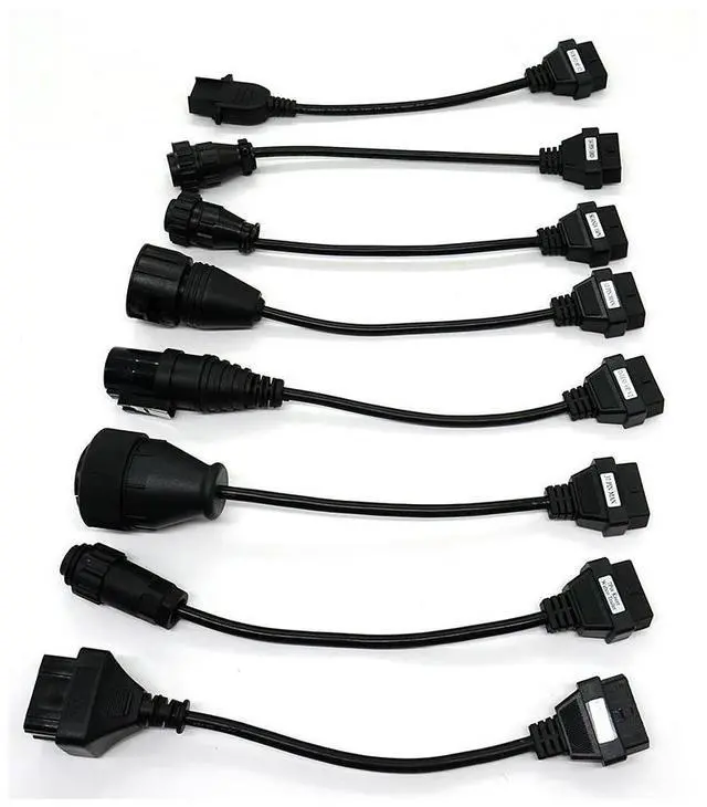 Main image of FOR + Full Set 8 PCS Car/Truck Cables For TCS PRO Diagnostic Reader Interface Connector OBD2 Converter Cable
