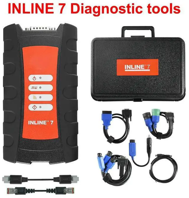 Main image of FOR 7 Data Link Adapter Truck Diagnostic Tool With Insite 8.7 Software for Cummin-s