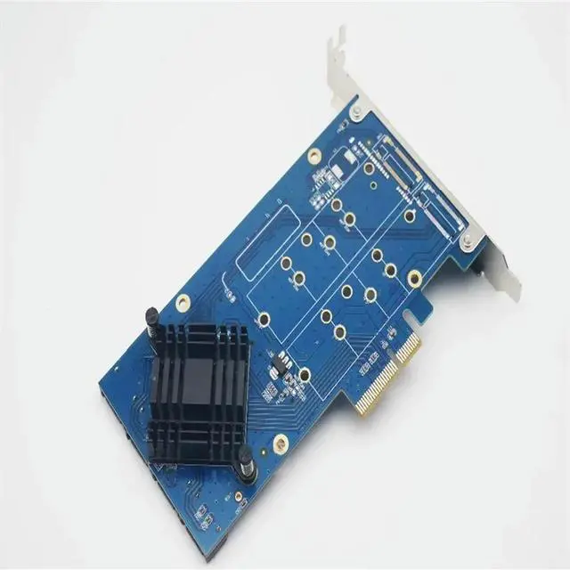 Main image of Quad SATA 3.0 Port PCI-e RAID Card HyperDuo 4 Ports SATA 6Gbps 3.0 SSD HDD PCI Express card Built RAID0 Expanding heat sink
