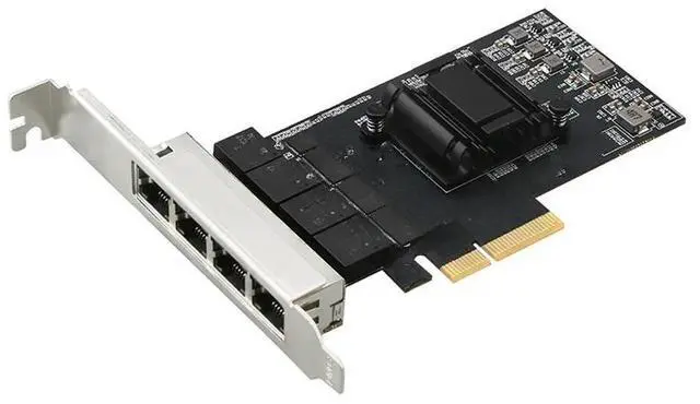 Main image of PCIe Network 4 port 2.5G Card 10/100/1000M/2.5G RJ45 Realtek/RT8125B PCI-E LAN Ethernet Network Adapter Card
