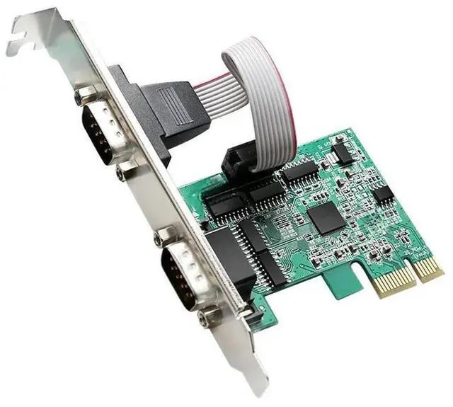Main image of FOR PCIe to 2 Serial Port Expansion card Adapter converter with ASIX/AX99100B DB9 RS232 PCI-E