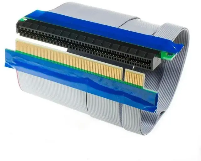 Main image of FOR PCIE 16x 16x Card Flex Flexible Ribbon 15cm PCI-Express Riser Extension Cablefor