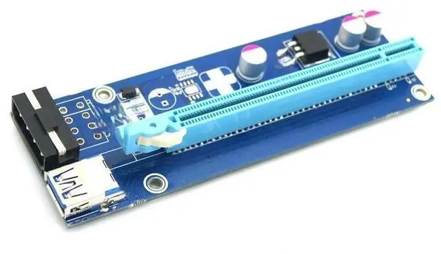 Main image of FOR PCI-E 1X To 16X Pcie Extension Cable USB3.0 Adapter Card Graphics Extension Riser Converter Cable4pin Interface X1 To X16