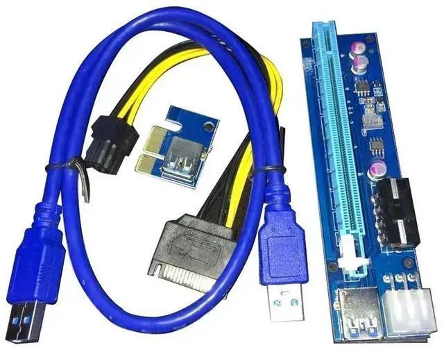 Main image of FOR PCIE x1 To X16 Extension Cable pci-e Adapter converter Graphics Card Conversion Expansion Card Small Interface 4+6 Pin
