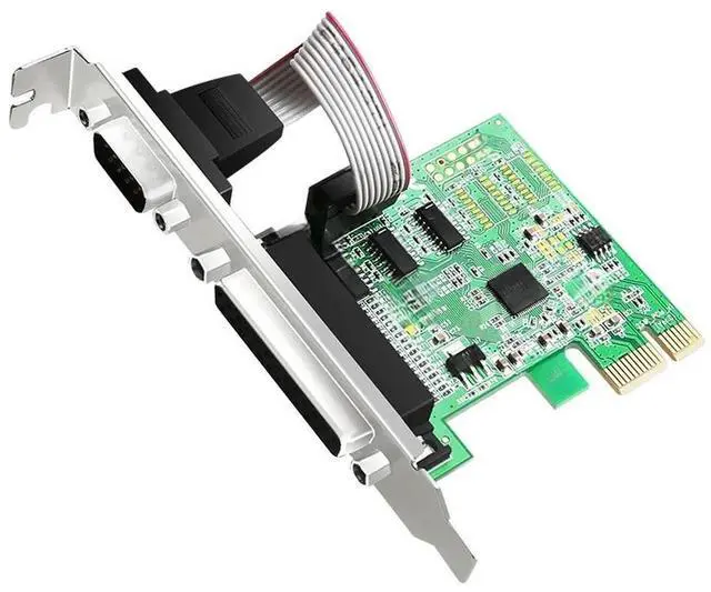 Main image of FOR RS232 RS-232 Serial Port COM & DB25 Printer Parallel Port LPT to PCI-E PCI Express Card Adapter Converter ASIX AX99100