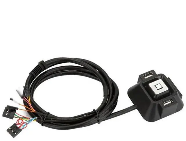 Main image of FOR Desktop Computer PC Case Power Supply on/off Reset Button Switch with Double USB and Double Audio 1.2m Length Cable