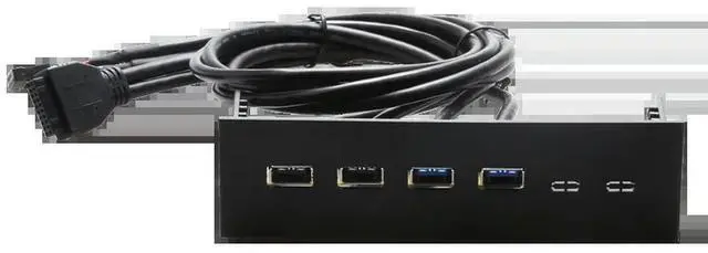 Main image of FOR 5.25 inch computer front panel with 2 USB3.0 2 USB2.0 function bay computer